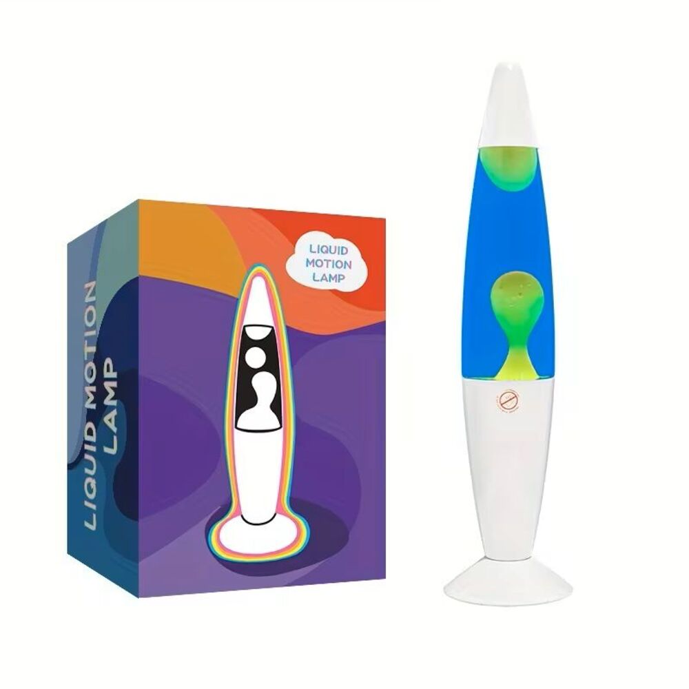 The Original "Keylime Pie" Lava Lamp 16.5" Mood Changing, Lime Grn Lava/Blue Liq